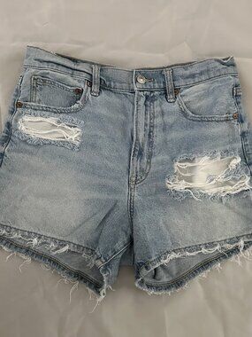 EUC AMERICAN EAGLE 90s Boyfriend Highest Rise Distressed Shorts Women's Size 6